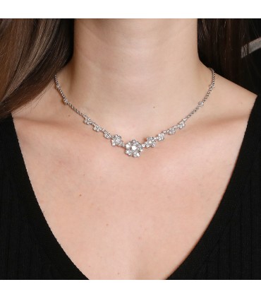 Collier or et diamants