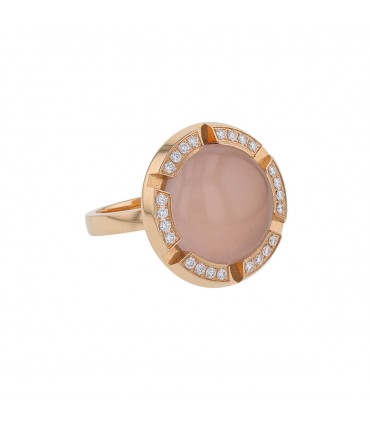 Chaumet Class One Croisière pink quartz and gold ring