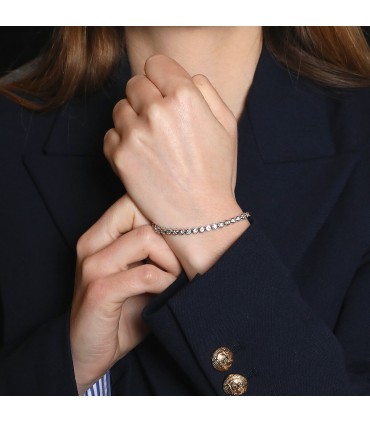 Diamonds and gold bracelet