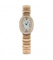 Cartier Baignoire diamonds and gold watch