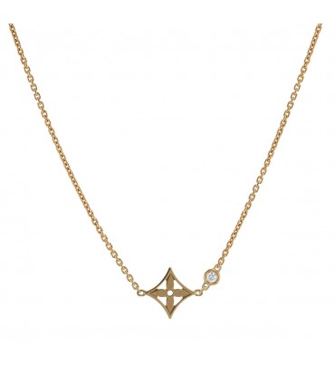 Louis Vuitton Idylle Blossom diamond and gold necklace