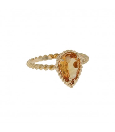 Boucheron Serpent Bohème citrine and gold ring