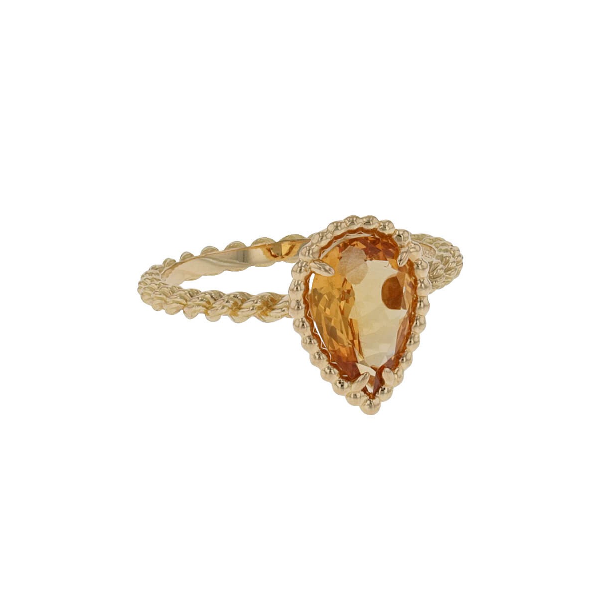 Boucheron Serpent Bohème citrine and gold ring