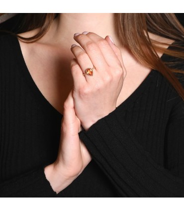 Boucheron Serpent Bohème citrine and gold ring