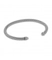 David Yurman Cable Classic diamonds and silver bracelet