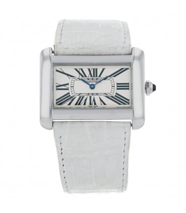 Divan Cartier stainless steel watch