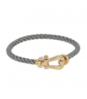 Fred Force 10 gold and stainless steel bracelet
