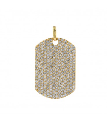 Diamonds and gold pendant