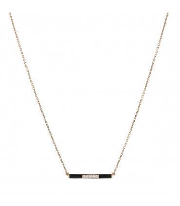 Djula Marbella diamonds, enamel and gold necklace