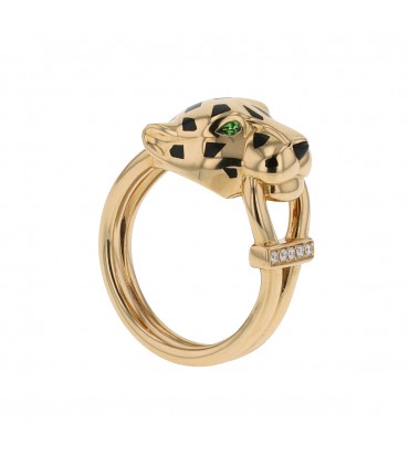 Cartier Panthère tsavorite garnet, diamonds and gold ring