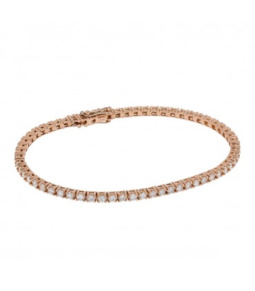 Diamonds and gold bracelet