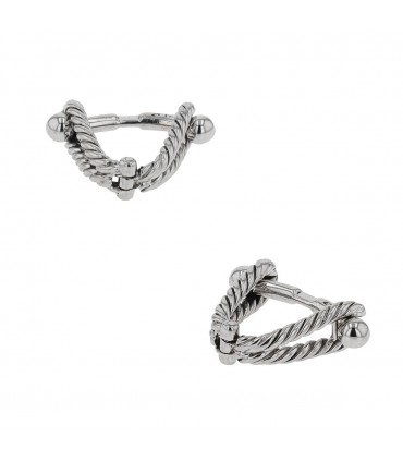 Silver cufflink