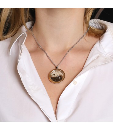 Chopard Happy Yin Yang pearls, onyx, diamond and gold necklace