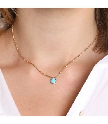 Boucheron Serpent Bohème turquoise, diamond and gold necklace