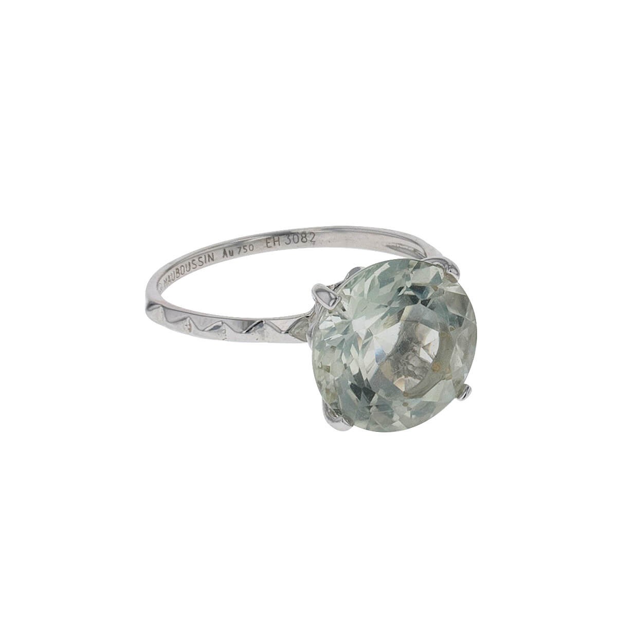 Mauboussin Arc en ciel D amour prasiolite and gold ring