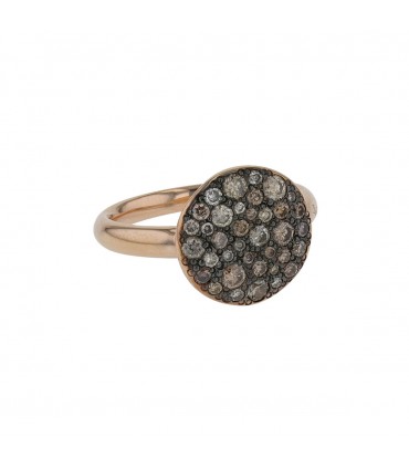 Pomellato Sabbia diamonds and gold ring