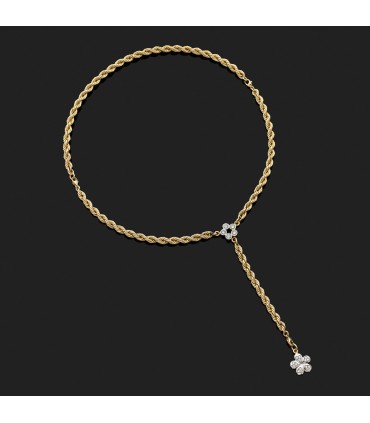 Collier or et diamants