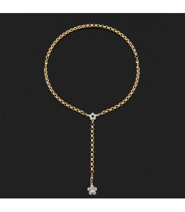 Collier or et diamants