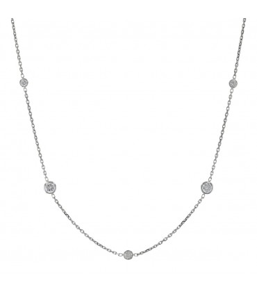 Collier or et diamants