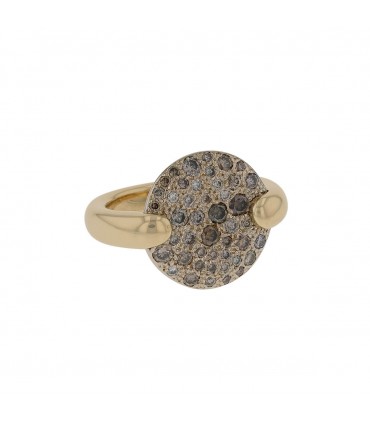 Pomellato Sabbia diamonds and gold ring