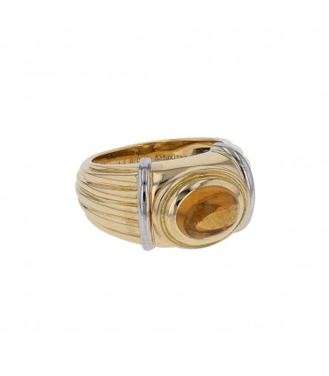 Boucheron citrine and gold ring