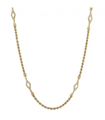 Gold and diamonds necklace