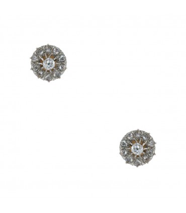 Diamonds and gold earrings