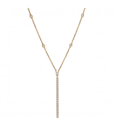 Messika Gatsby diamonds and gold necklace