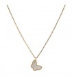 Van Cleef & Arpels Sweet Alhambra Papillon mother-of-pearl and gold necklace