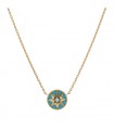 Dior Rose des Vents turquoise, diamond and gold necklace