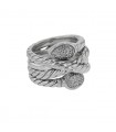 David Yurman Renaissance silver and diamonds ring