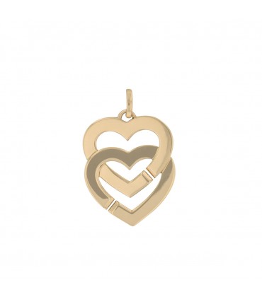 Dinh Van Double Coeurs R15 gold pendant