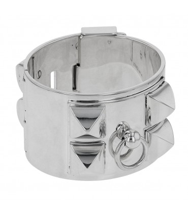 Hermès Collier de Chien silver bracelet