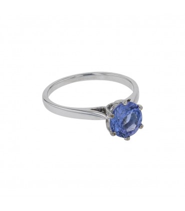 Tanzanite and gold ring