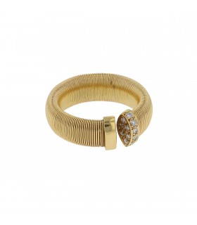 Diamonds and gold ring