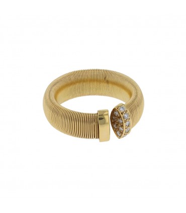 Diamonds and gold ring