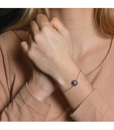 Dior Rose des Vents lapis lazuli, diamond and gold bracelet