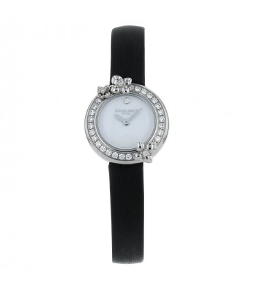 Chaumet Hortensia diamonds and stainless steel watch