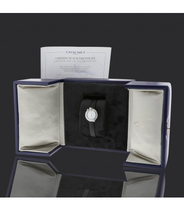 Chaumet Hortensia diamonds and stainless steel watch