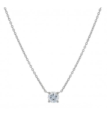 Collier solitaire diamant - LFG 1,00 ct D VVS2