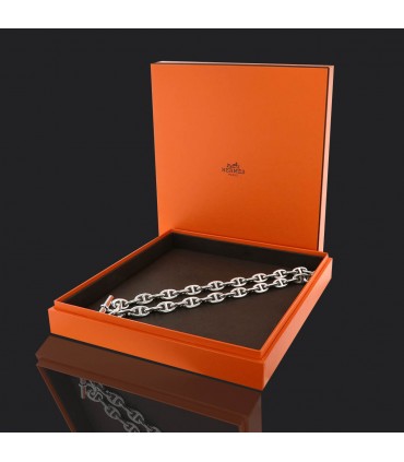 Hermès Chaîne d’Ancre silver necklace