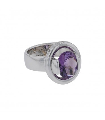 Poiray amethyst and gold ring