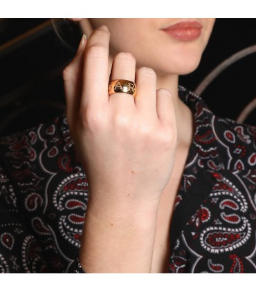 Bulgari Monologo gold ring