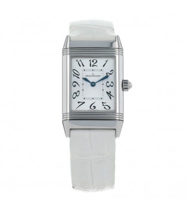 Jaeger Lecoultre Reverso Duetto stainless steel and diamonds watch