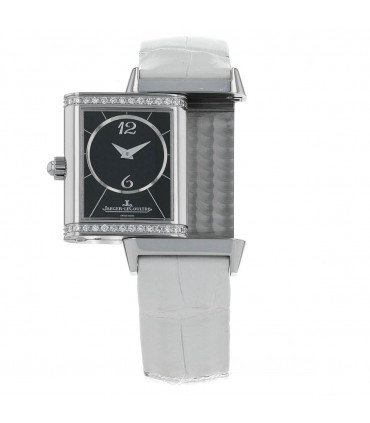 Jaeger Lecoultre Reverso Duetto stainless steel and diamonds watch