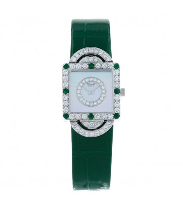 Chopard Your Hour gold, diamonds and emeralds watch