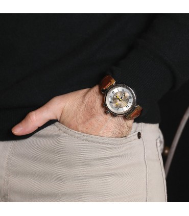 Louis Vuitton Tambour Chronographe stainless steel watch
