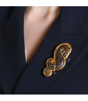 Broche Viviane Debbas Hippocampe