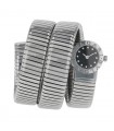 Bulgari Serpenti Tubogas diamonds and stainless steel watch