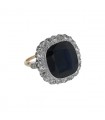 Bague saphir, diamants